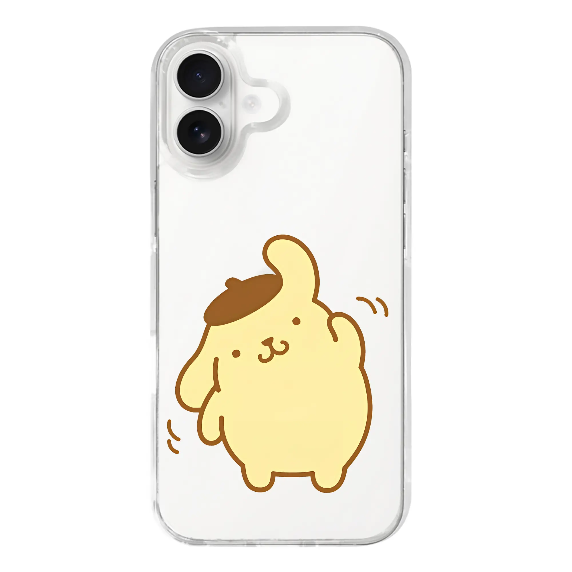 サンリオ グッズ,ポムポムプリン - iPhone 17シリーズ 透明スマホケース – 薄型・耐衝撃・精密フィット保護カバー